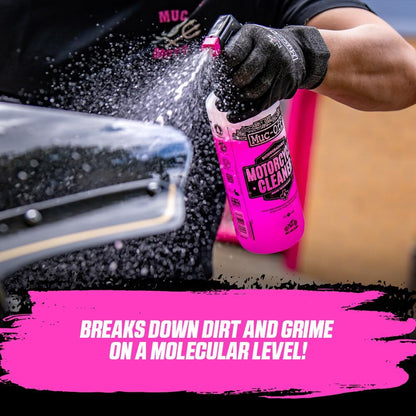 Muc Off 664US Nano-Tech Motorcycle Cleaner, 1 Liter - Fast-Action, Biodegradable1