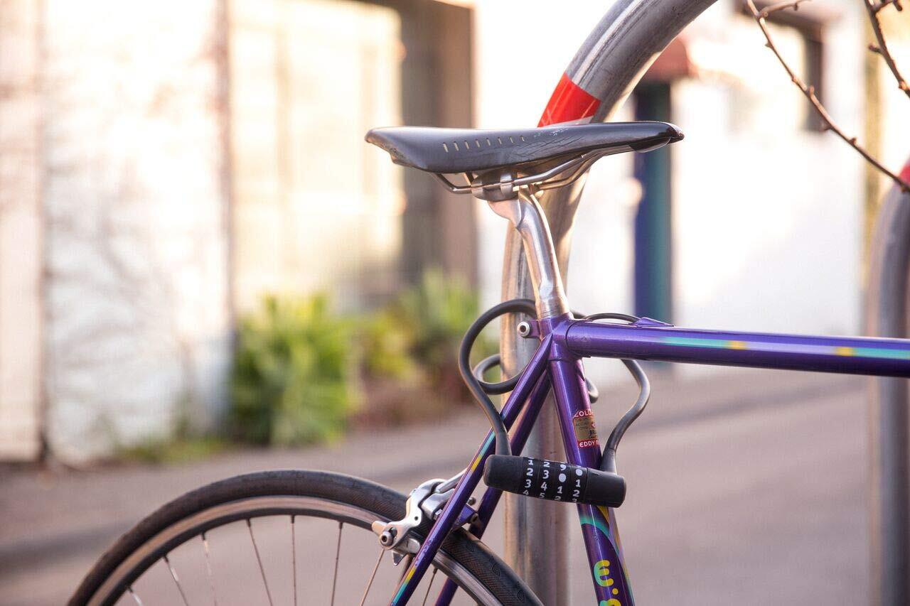 KNOG Party Coil Cable Key Lock, Lime Green, 10mm x 1.35m3