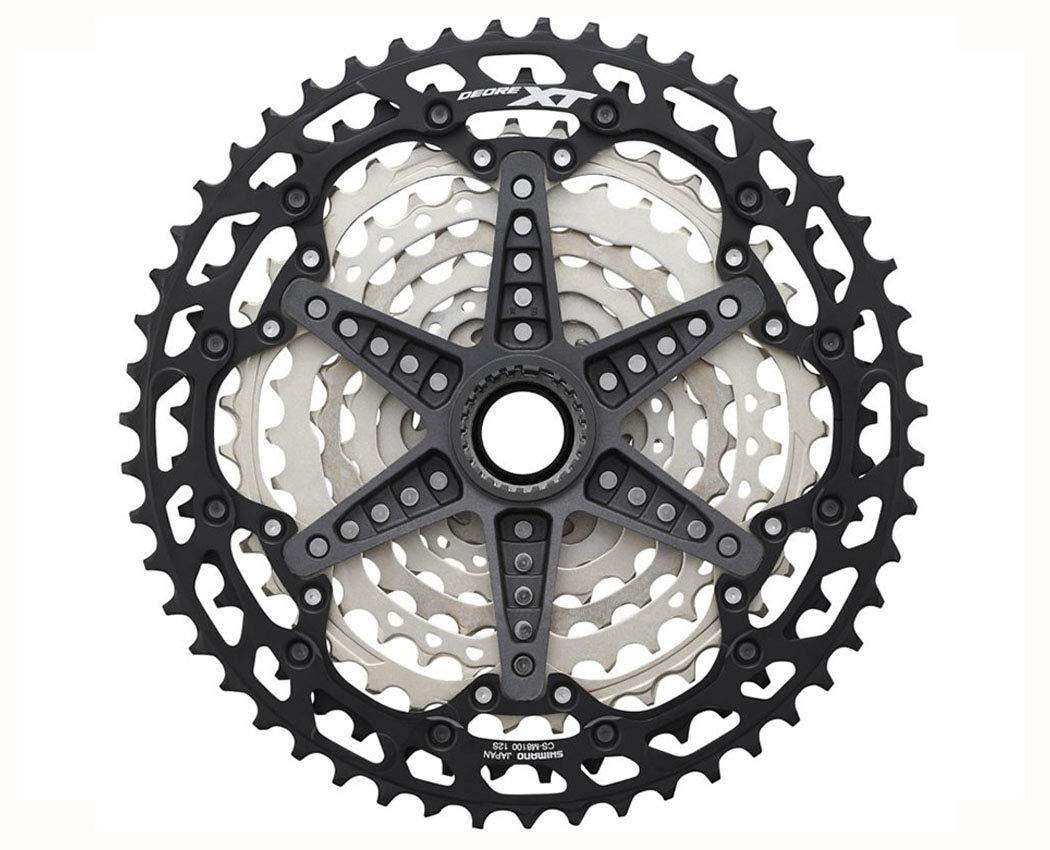 Shimano XT CS-M8100 Cassette - 12-Speed, 10-51t, Silver/Black, Micro Spline1