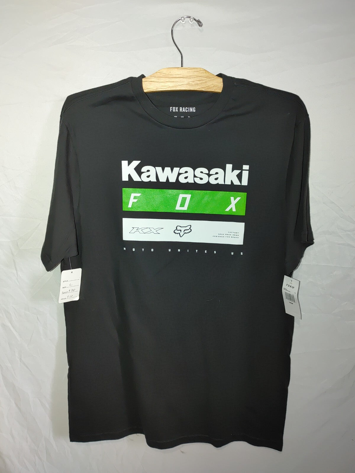Fox Racing "Kawi Stripes" Short Sleeve Tee (Black) T-Shirt0