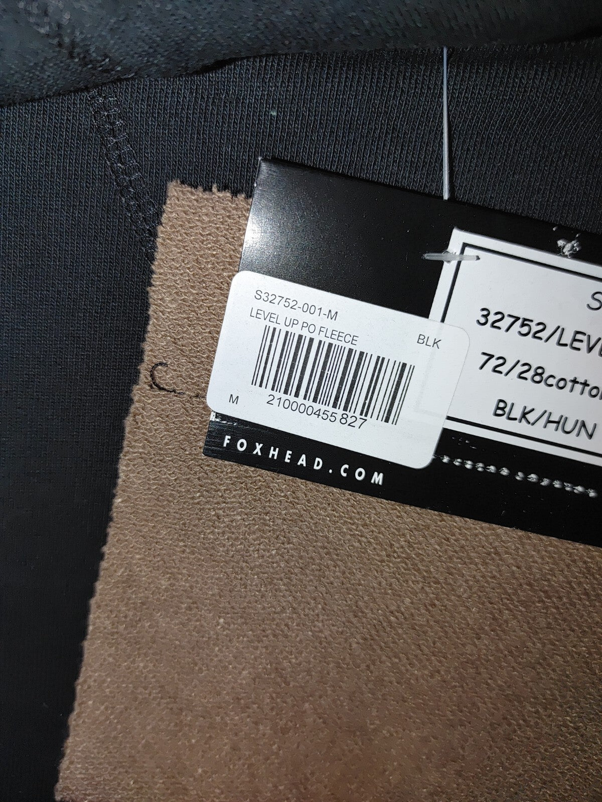 Fox Mens Level Up Pullover Fleece Black Medium1