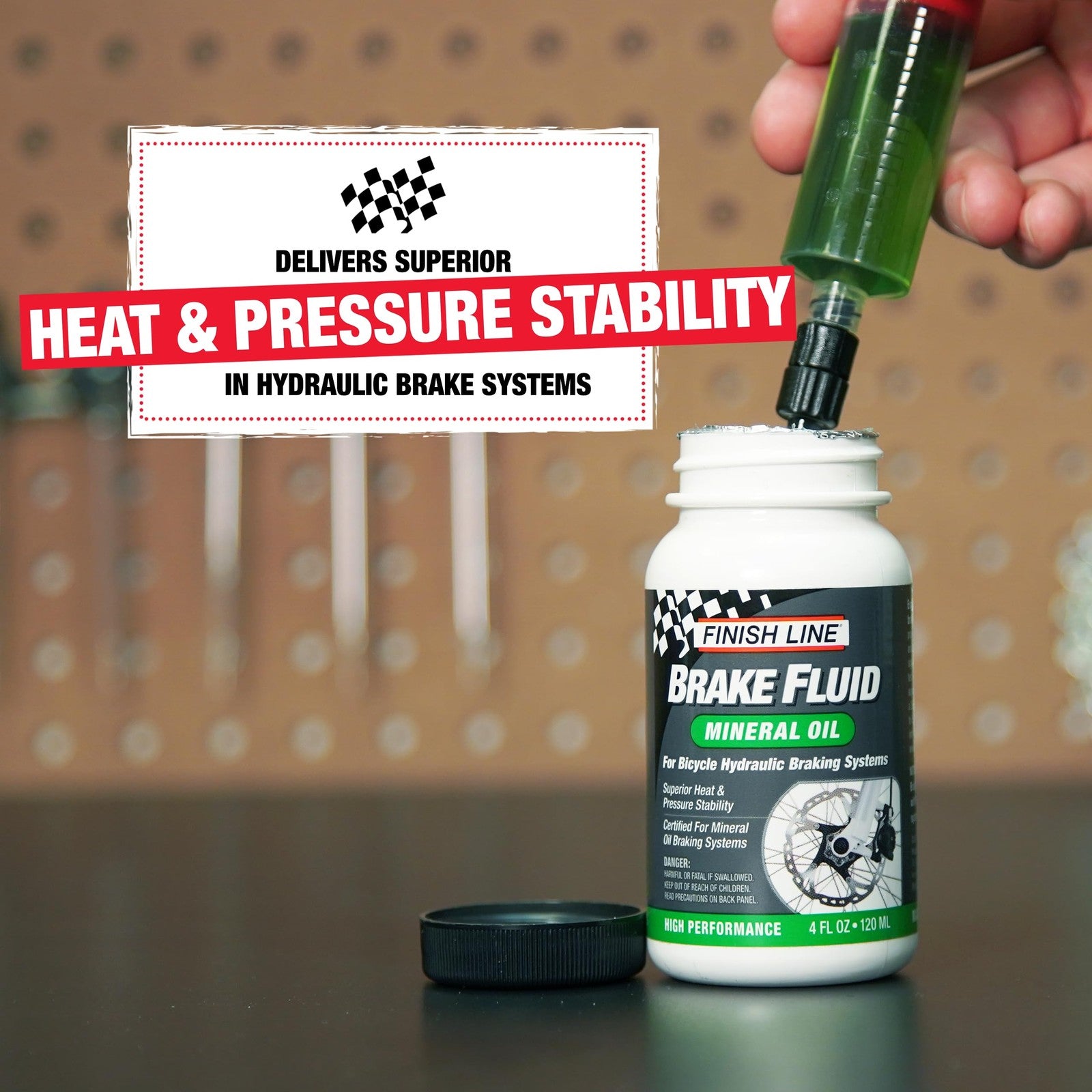 Finish Line Mineral Oil Bicycle Brake Fluid – Low Viscosity Hydraulic Disc Brake1