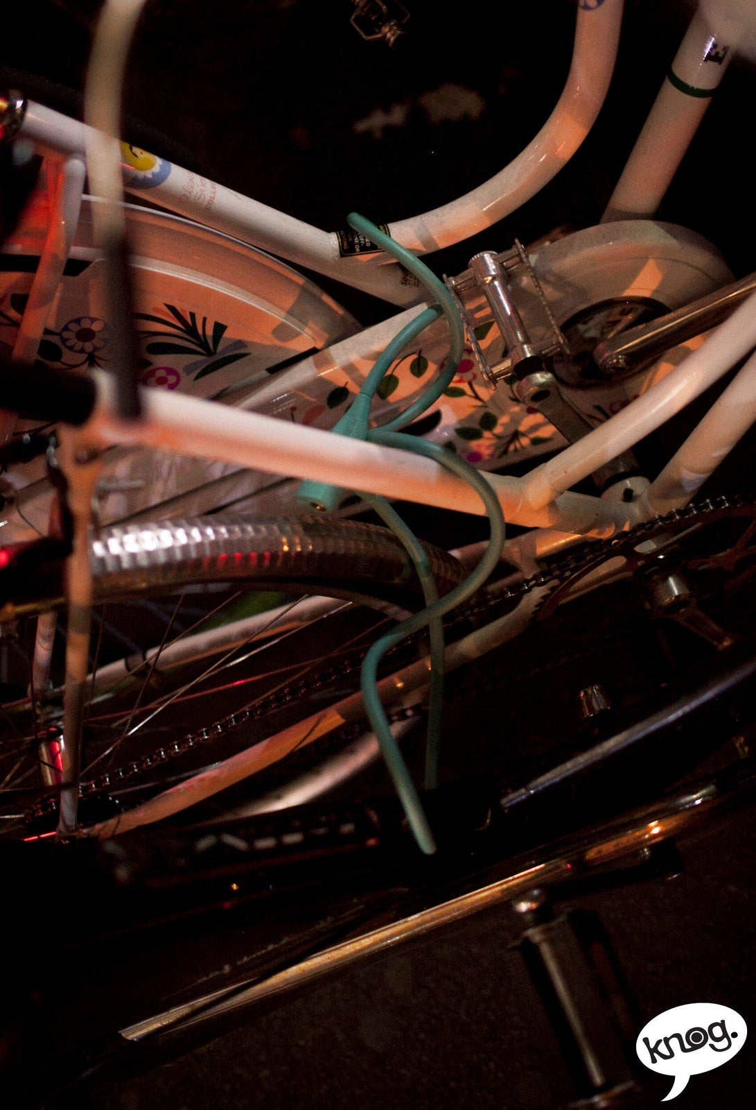 KNOG Party Coil Cable Key Lock, Lime Green, 10mm x 1.35m5