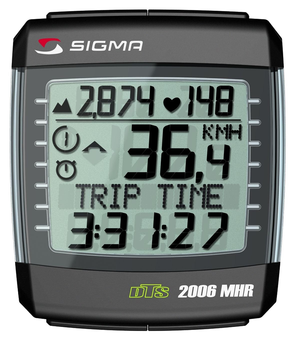SIGMA BC2006MHR DTS Wireless Bicycle Speedometer with Heart Rate Monitor and0