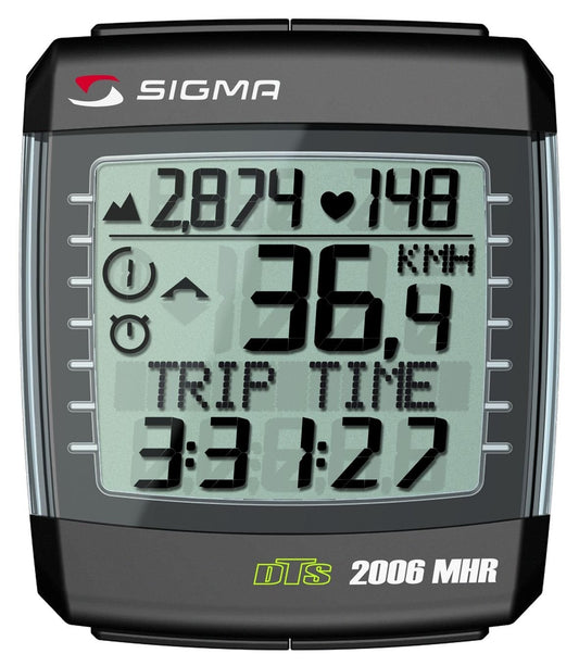 SIGMA BC2006MHR DTS Wireless Bicycle Speedometer with Heart Rate Monitor and0