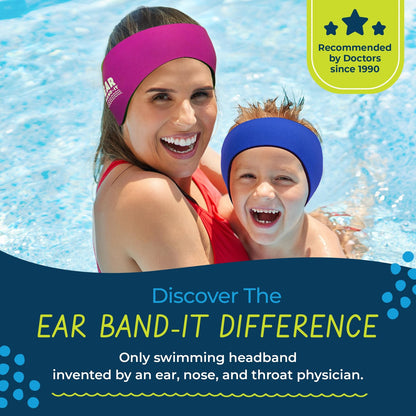 Earvolution Ear Band-It Original Swimming Headband for Kids/Adults - Invented by1