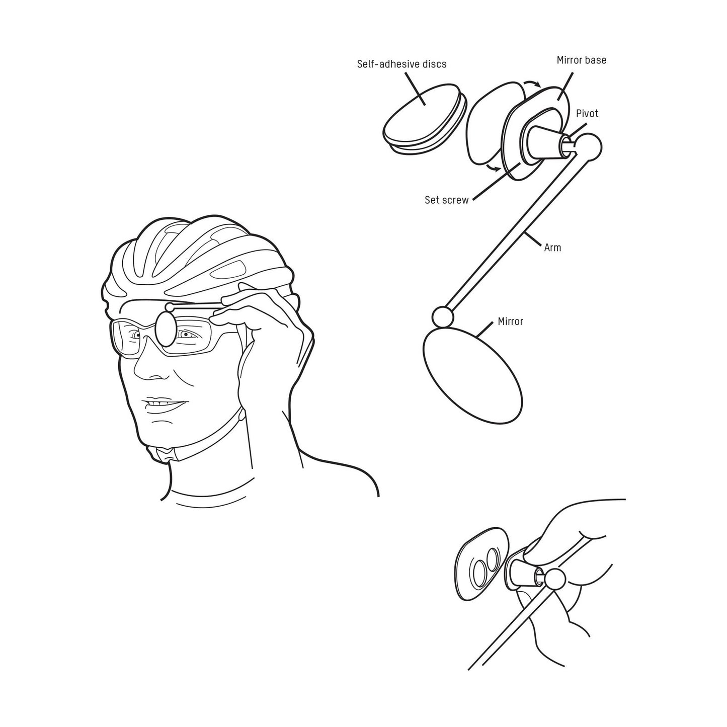 Blackburn Bike Helmet Mirror3