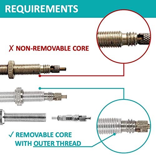 RideAir ConvertAir (Pair) Presta to Schrader Converter (not Adapter) Aluminium3