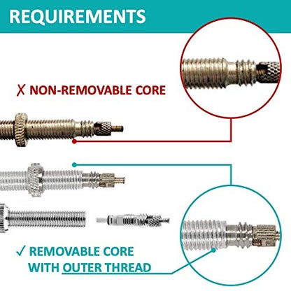 RideAir ConvertAir (Pair) Presta to Schrader Converter (not Adapter) Aluminium3