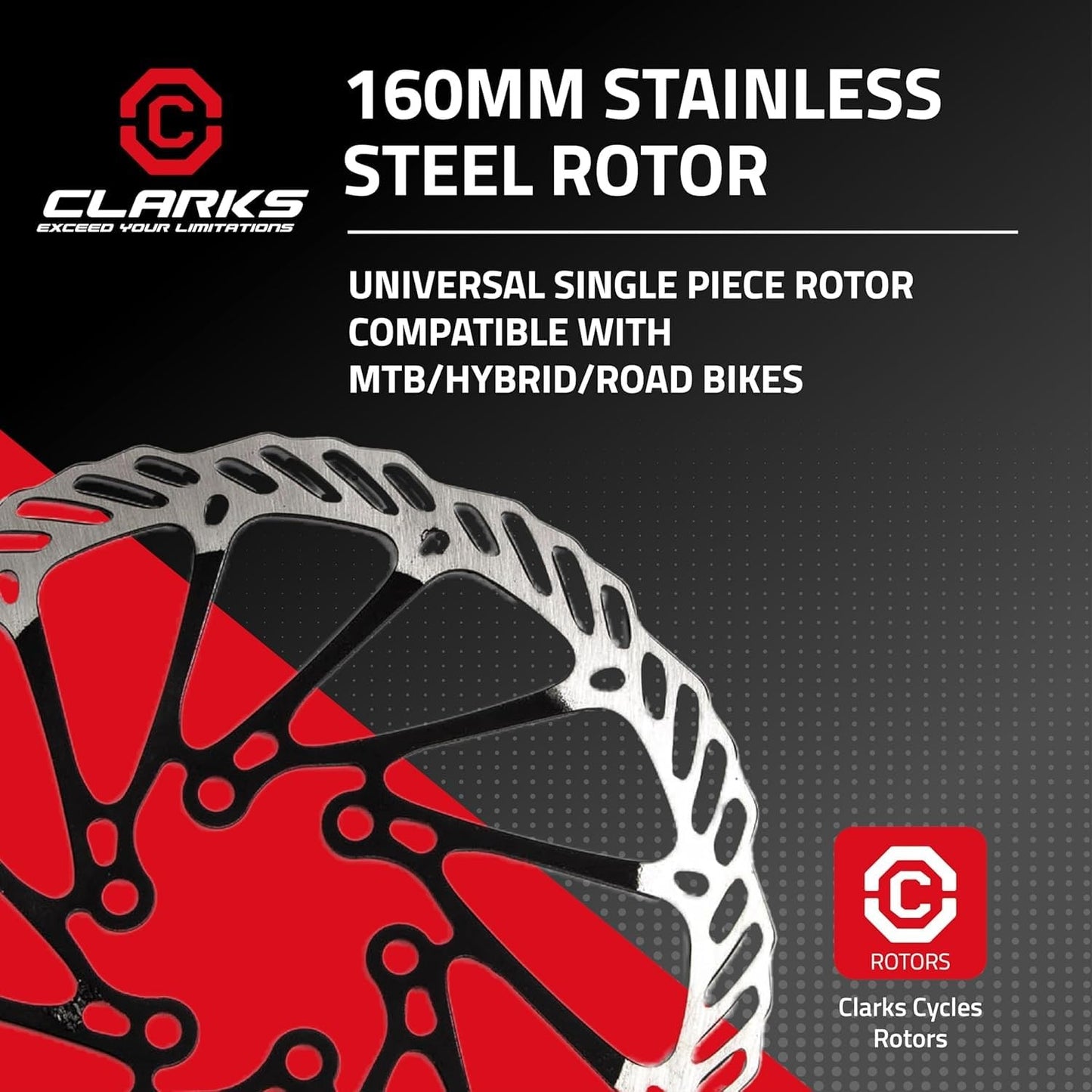 Clarks Cl 160 Disc Brake, Black, One Size1