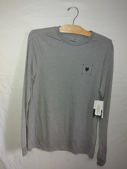 Fox Mens Boxxed LS Future Tech Tee Shirt Gray Medium0