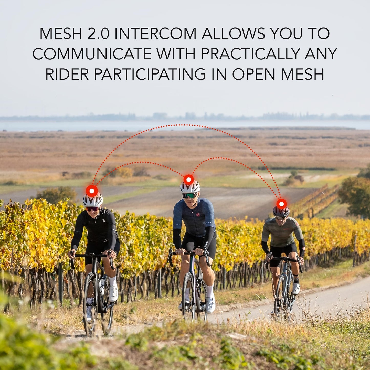 Sena R2 EVO Road Cycling Bluetooth Helmet Integrated Mesh Intercom System (Matte4