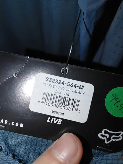 Fox Mens Flexair Pro LS Jersey Blue Medium2