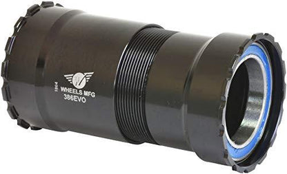 Wheels Mfg 386Evo Dub Thread-Together Bottom Bracket - ABEC-3 Bearing Black, One1