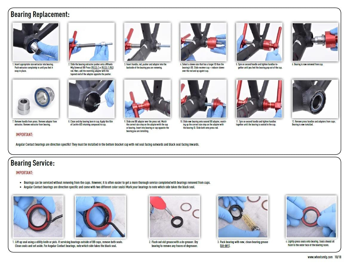 Wheels Manufacturing BB30 to Outboard Bottom Bracket with Angular Contact7