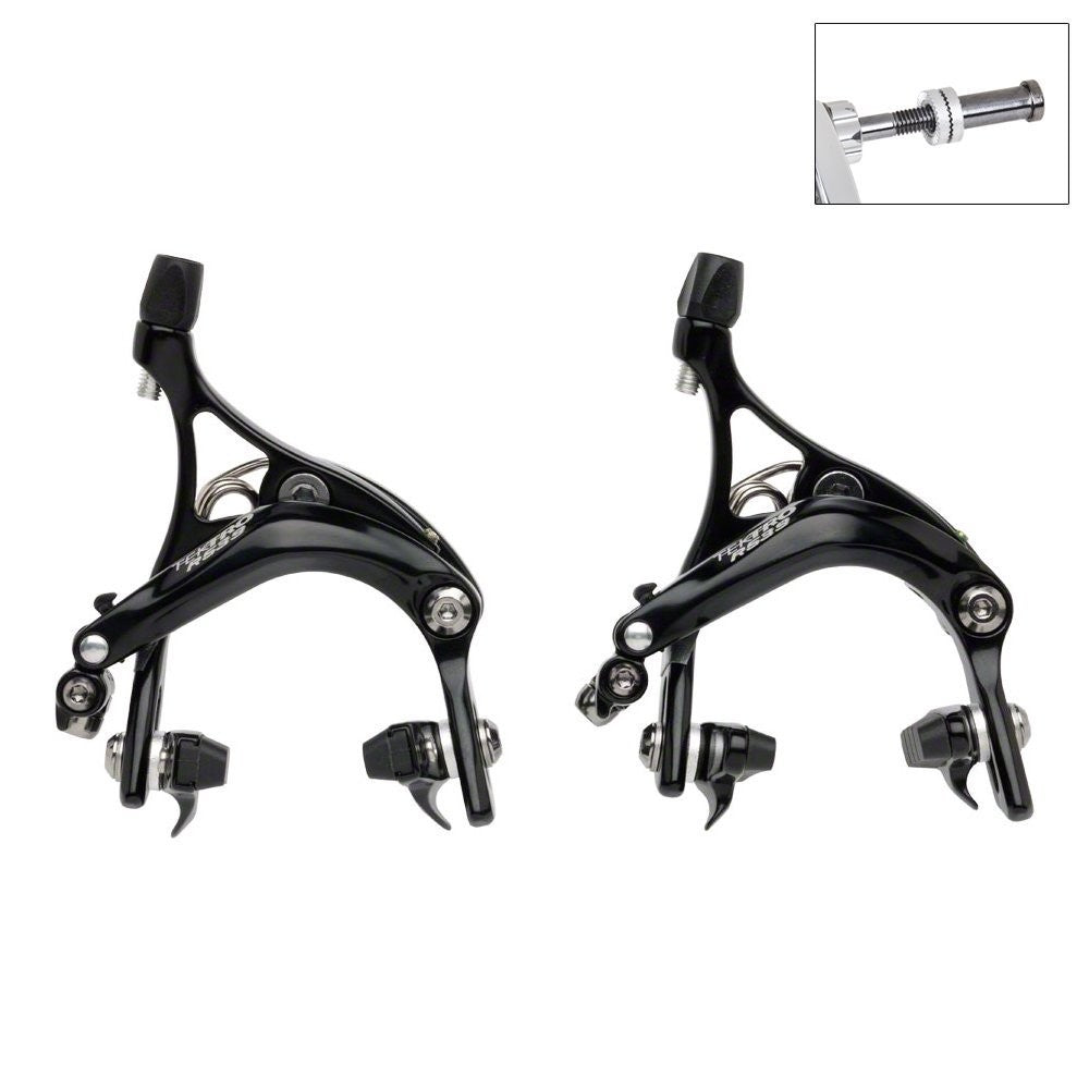 Tektro R539 Long Reach Road Brake Set, Dual Pivot, Black0