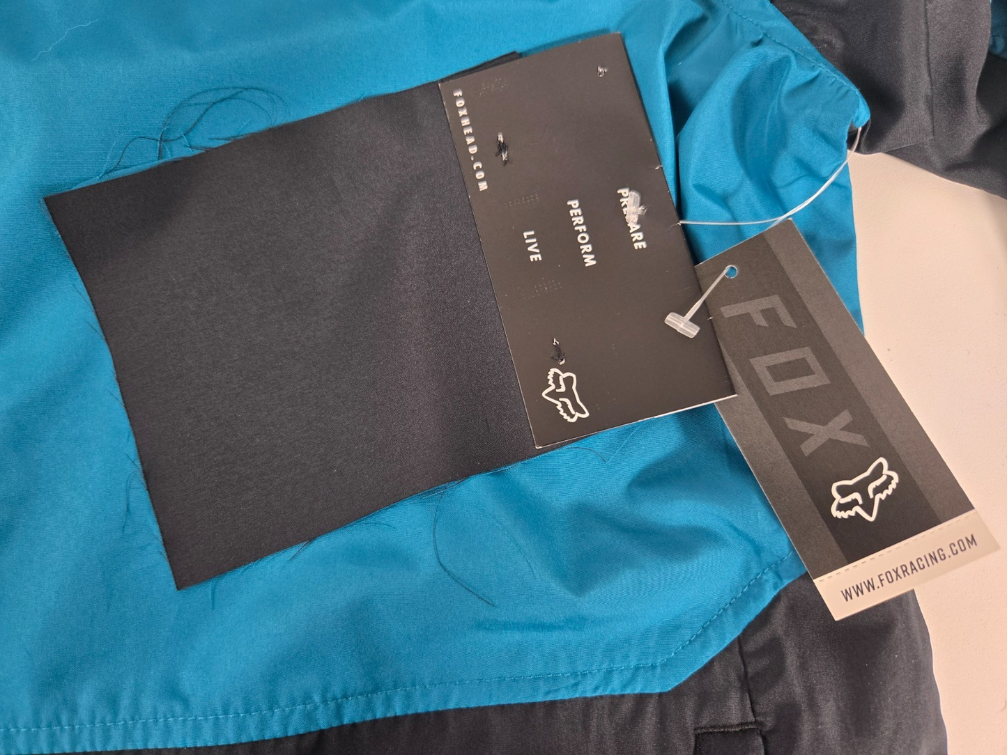 Fox Racing "Cienega" Hooded Windbreaker - sz M - Maui Blue and Black5