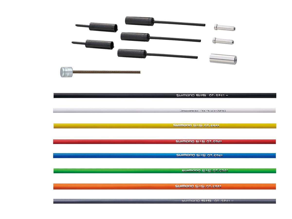 Shimano 6800 Ultegra Road Shift Cable Set Plymer Coated-Yellow2