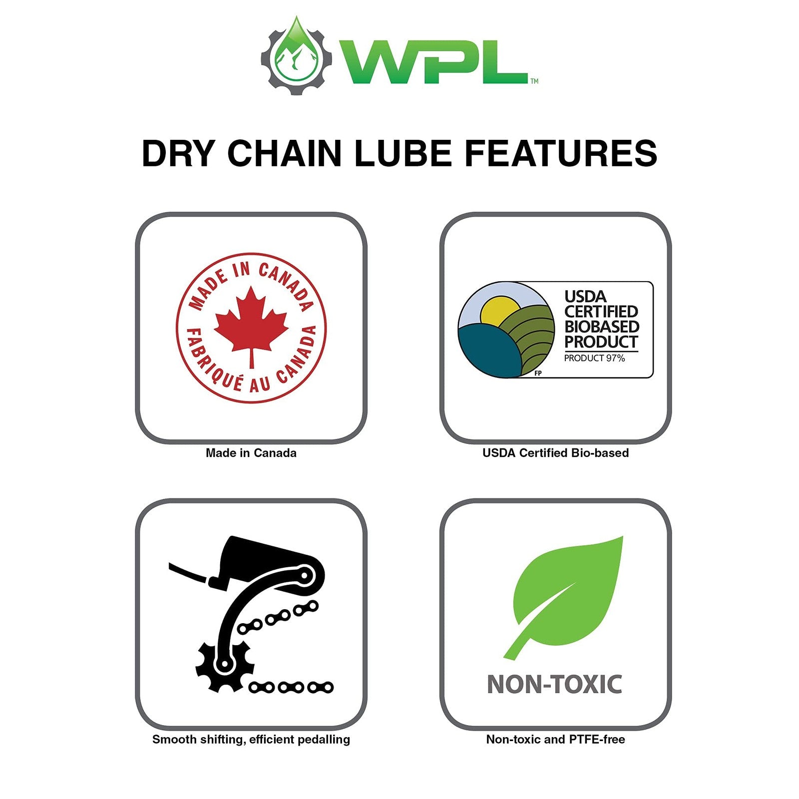 WPL Dry Chain Lube 120ml - Premium Bike Chain Lube for Mountain Bikes and Road6
