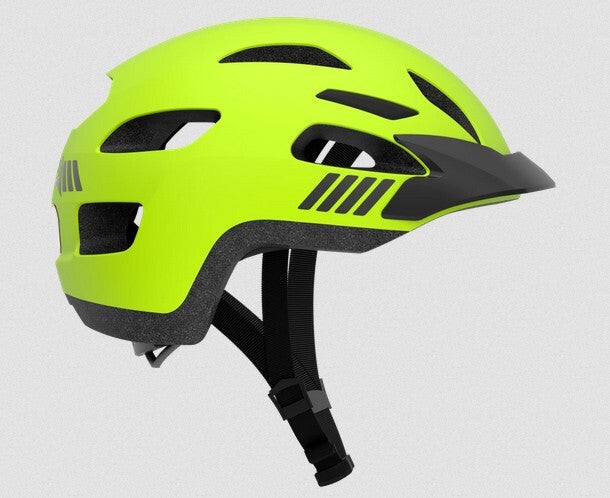 LEM Express All Day Bicycle Helmet Medium BRIGHT Safefy YELLOW / GREEN0