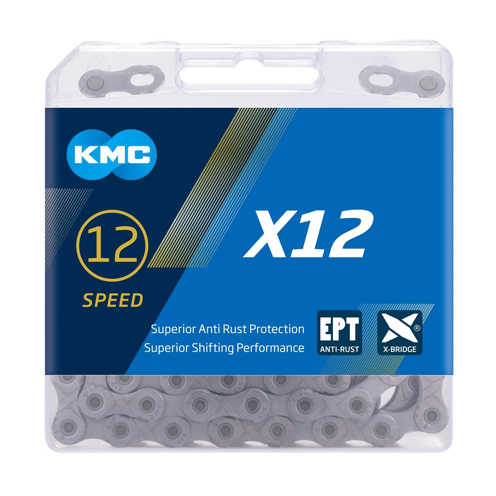 KMC X12-TI Nitride Gold Chain Gold, 12 Speed, 126 Links1