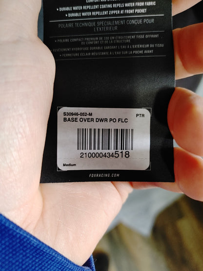 Fox Mens Baseover DWR Fleece Hoodie Brown Medium2