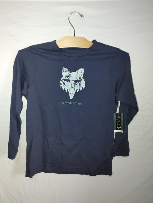 Fox Youth Explore Graphic LS Tee Shirt Blue Youth Medium0