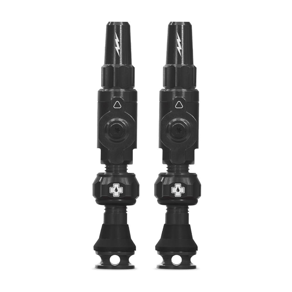 Muc-Off Big Bore Lite Tubeless Valves, Black 35mm - Precision Engineered Dust0