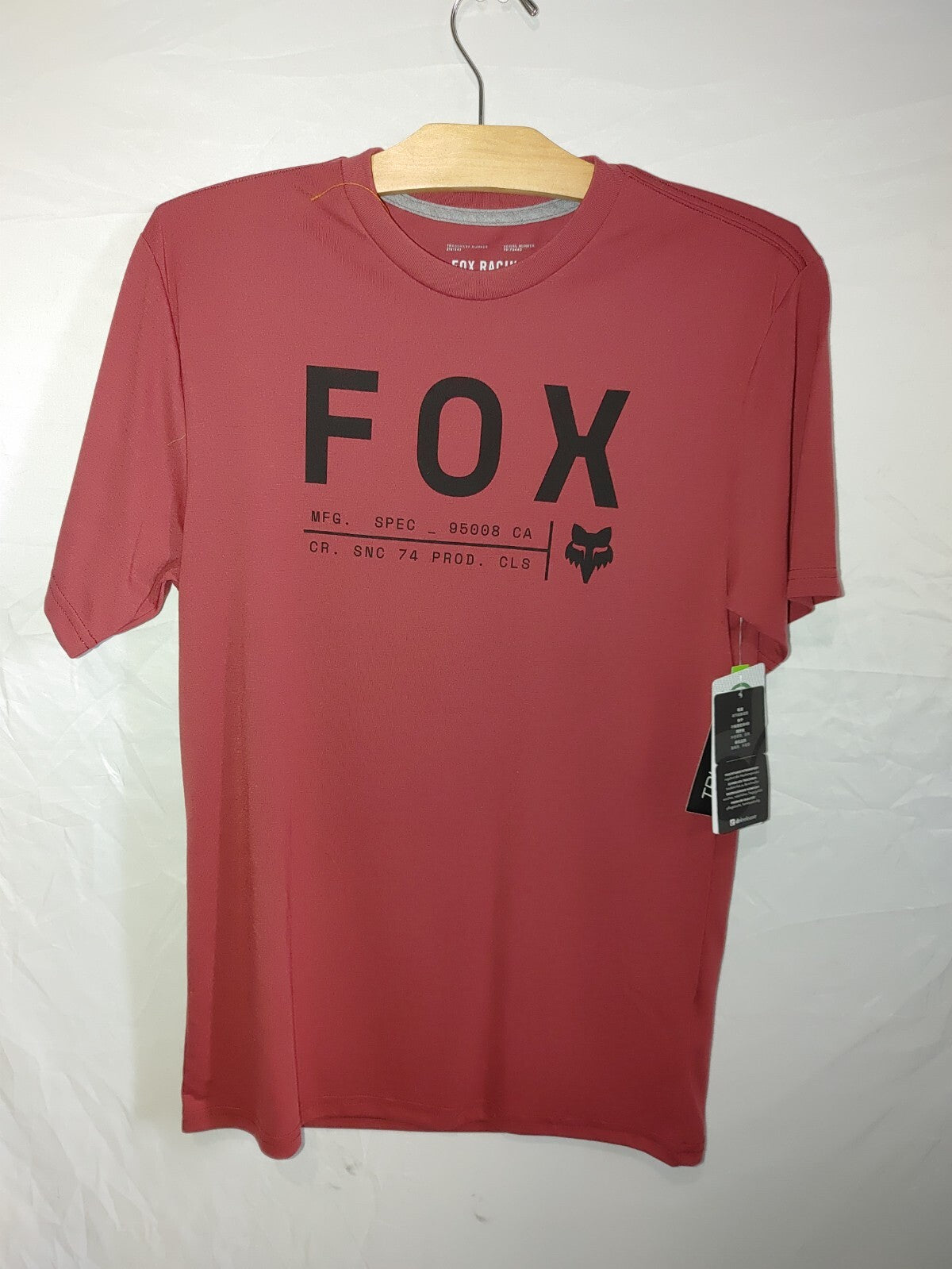 Fox Mens Nonstop SS Tech Tee Shirt Red Medium0