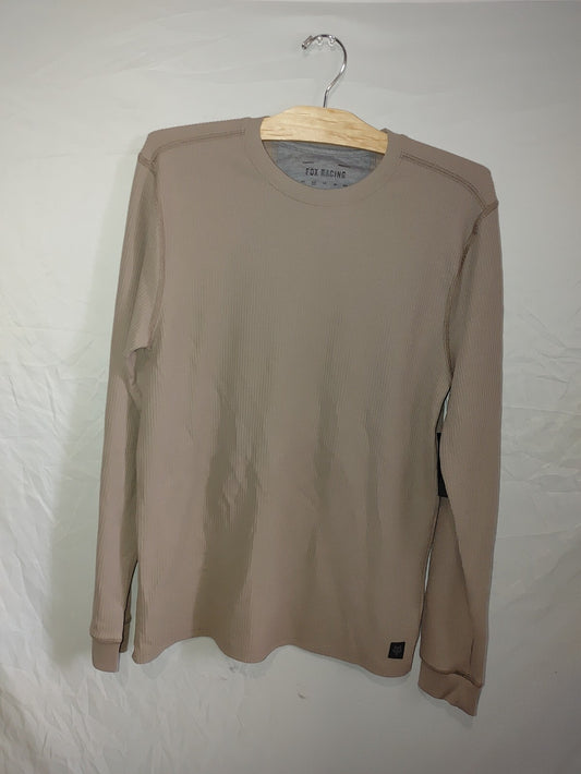 Fox Mens Level Up Thermal LS Shirt Beige Medium0