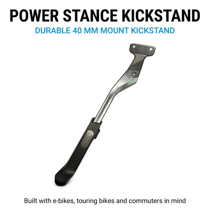 Portland Design Works Power Stance Bicycle Kickstand, Rear Mount 40mm, Silver1