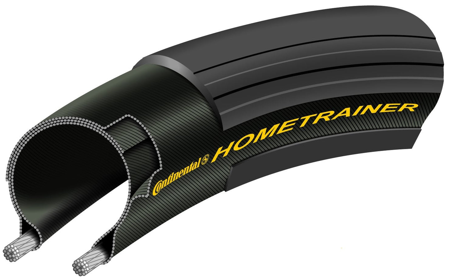 Continental Hometrainer Folding Tire, Black, 700 x 23cc0