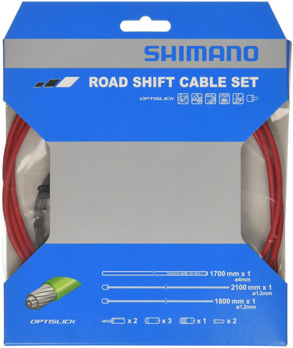 Shimano Opticlick Gear Cable Set Road Red 2016 Shift Cable/Cover0
