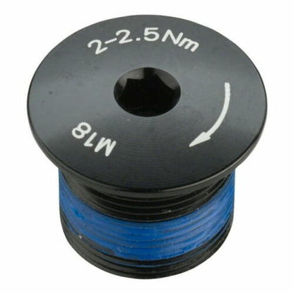 Promax Crank Spindle Fixing Bolt for 2-piece cranks Alloy Black0