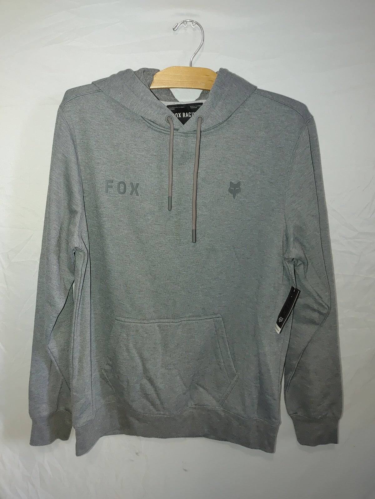 Fox Mens Wordmark Fleece Pullover Gray Medium0