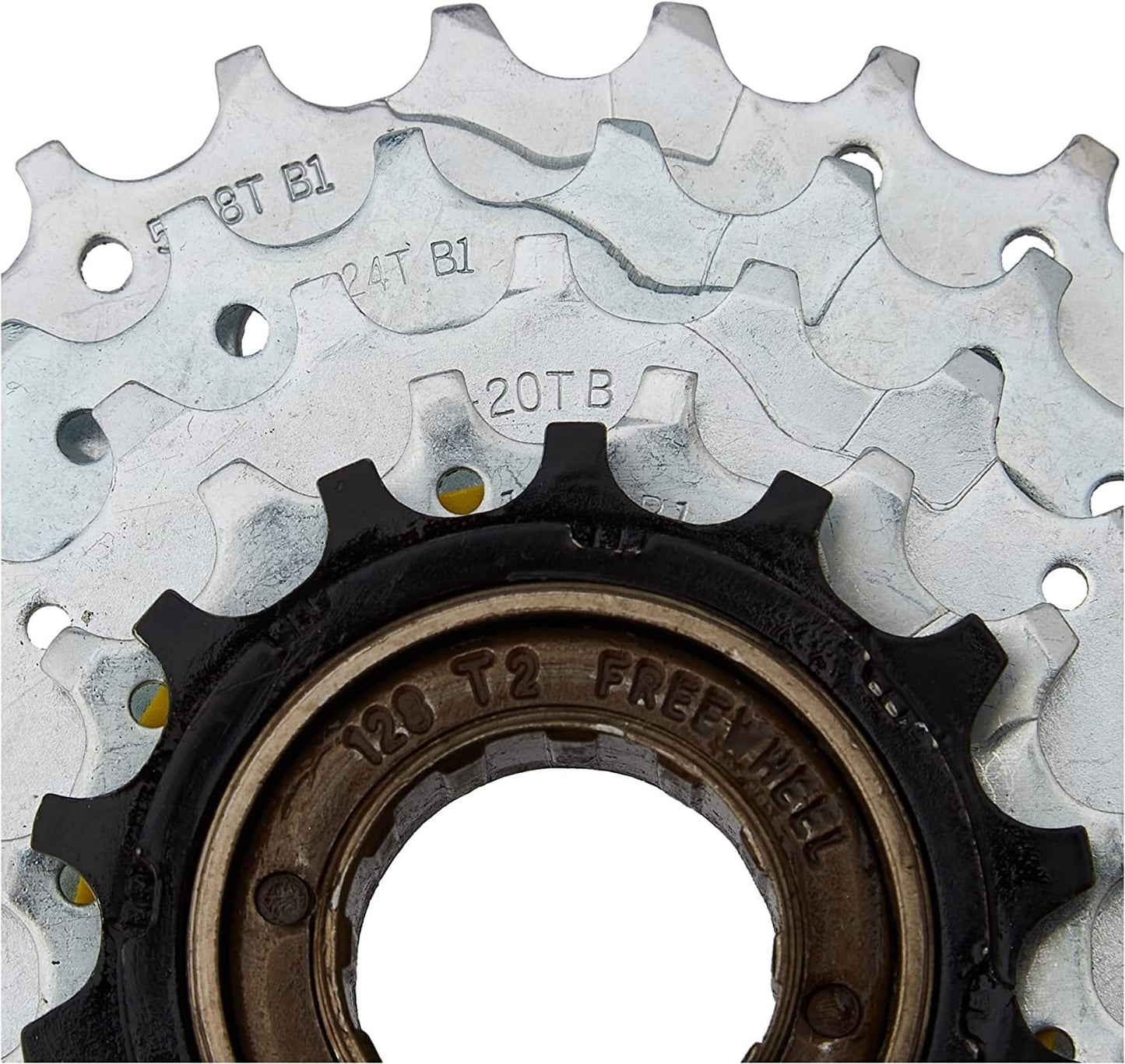 SunRace 5-Speed Freewheel 14-28T, Silver/Black3