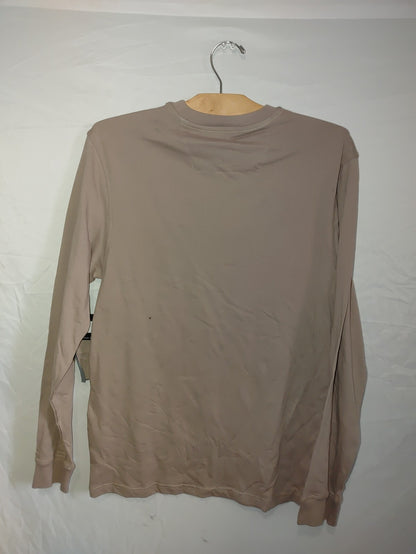 Fox Mens Level Up LS Front Pocket Tee Shirt Brown Medium1