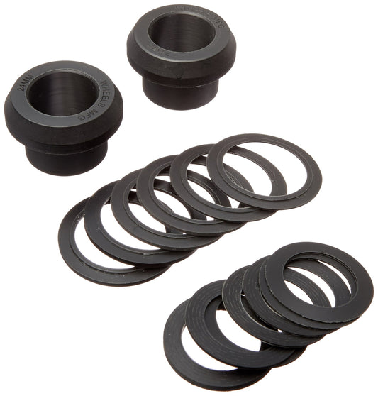 Wheels Manufacturing BB30/PF30 Universal Adapter for Shimano Cranks, Black, 24mm0