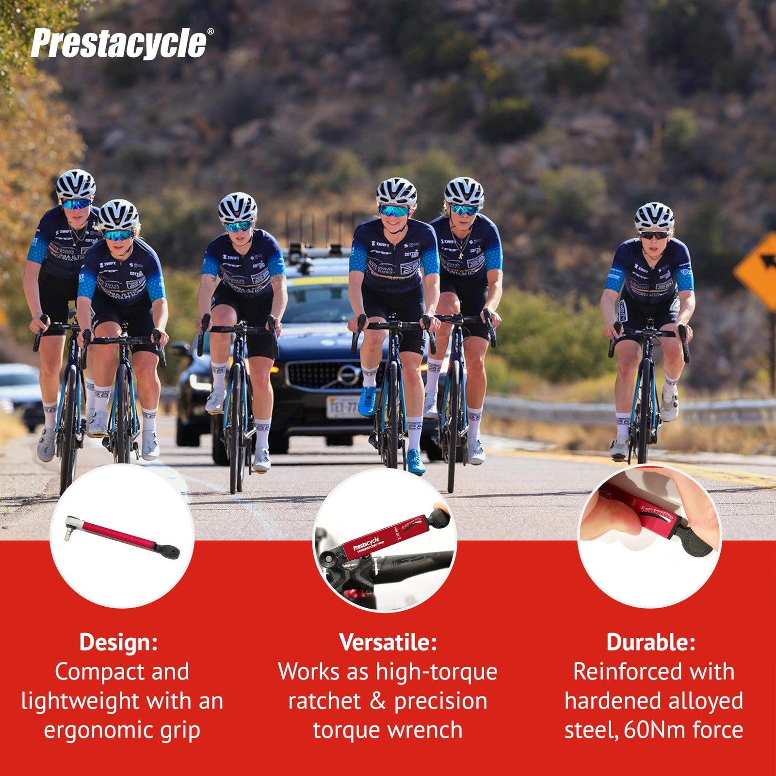 Prestacycle TorqRatchet PRO Deluxe Kit – 2–10Nm Torque Wrench & Ratchet3