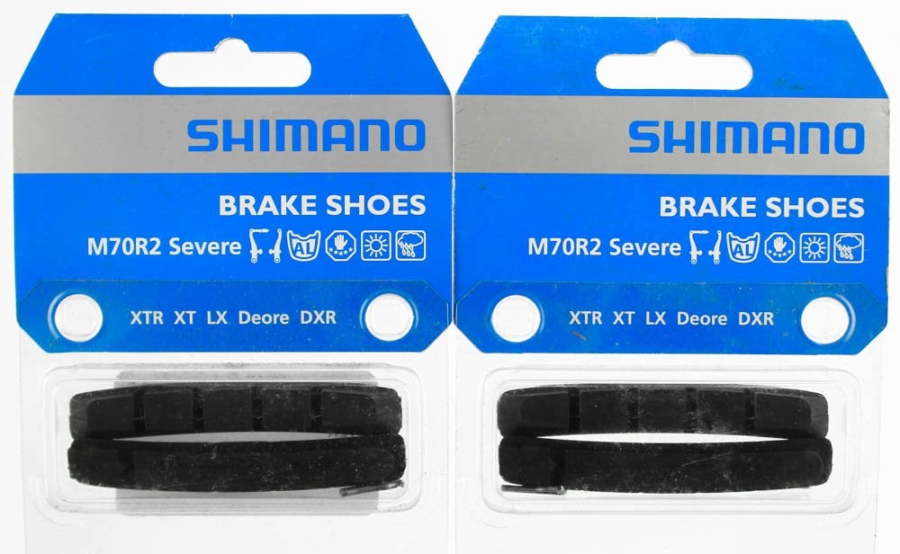 Shimano M70R2 Severe Condition V-Brake Pads Pair0
