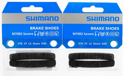 Shimano M70R2 Severe Condition V-Brake Pads Pair0