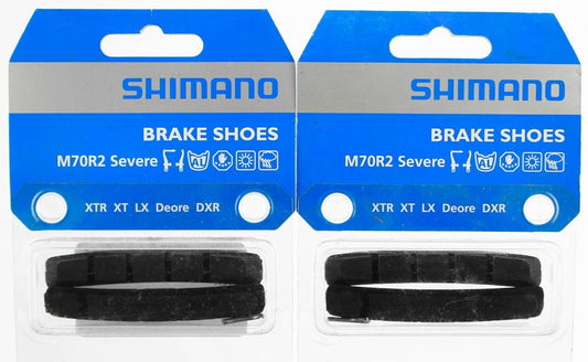 Shimano M70R2 Severe Condition V-Brake Pads Pair0