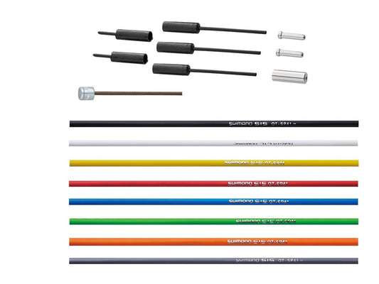 Shimano 6800 Ultegra Road Shift Cable Set Plymer Coated-Yellow0
