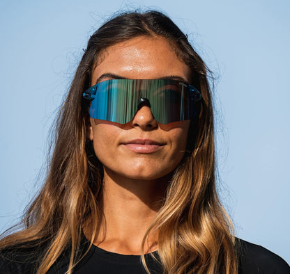 Tifosi Optics Rail Sunglasses (Crystal Blue (Clarion Blue/AC Red/Clear))5