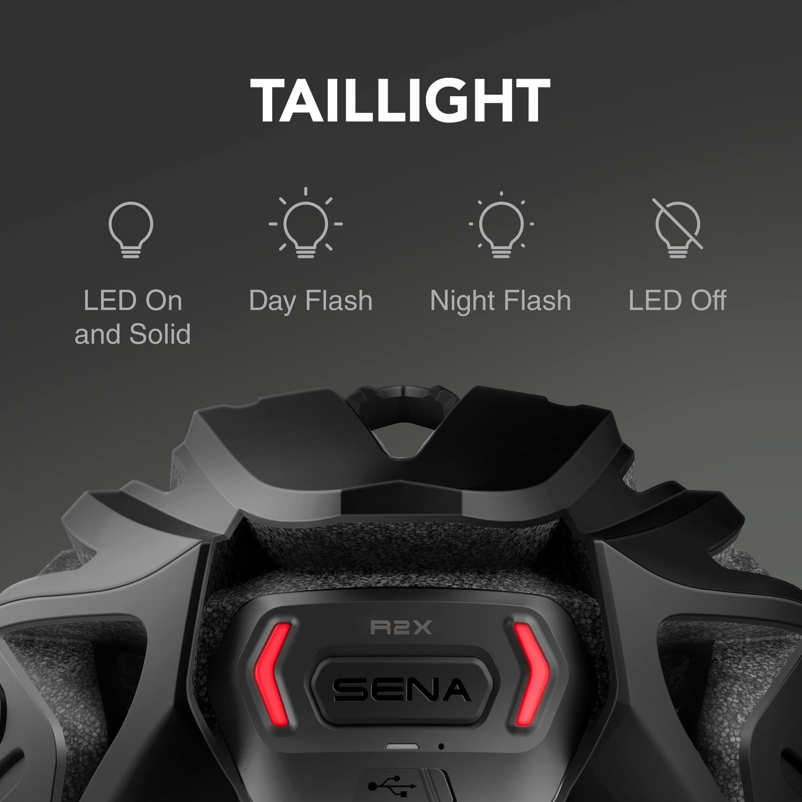 Sena R2X Smart Road Cycling Helmet with Alexa Built-in and Mesh Intercom (Matte2