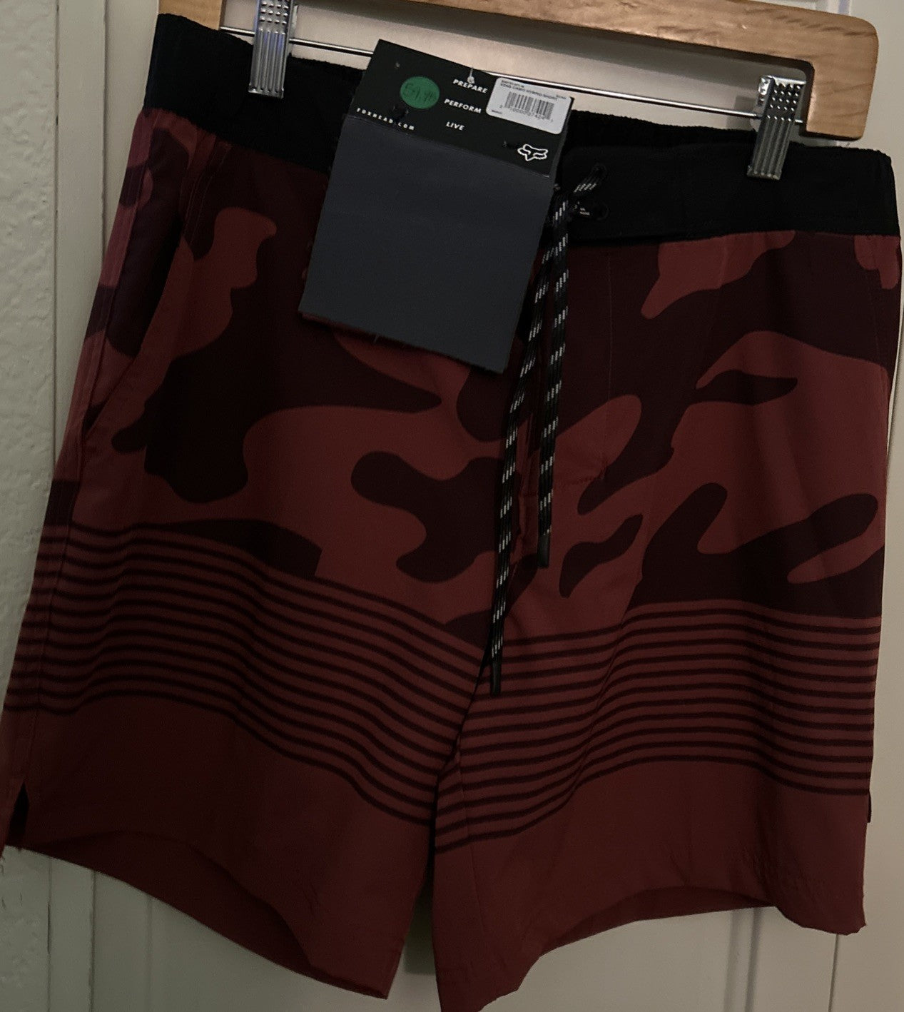 Fox Racing Burgundy/Multi Camo Hybrid Short0
