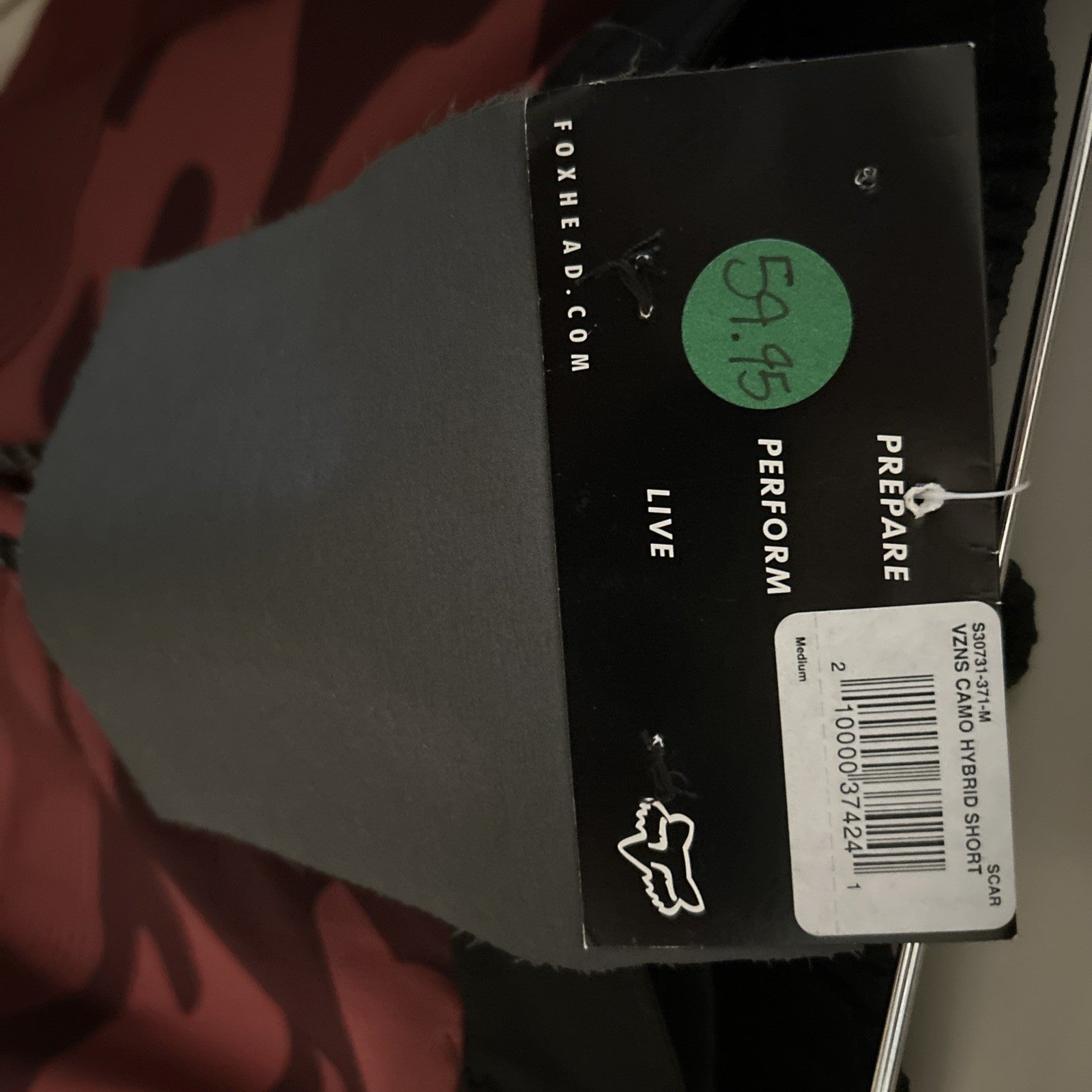 Fox Racing Burgundy/Multi Camo Hybrid Short3