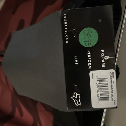 Fox Racing Burgundy/Multi Camo Hybrid Short3