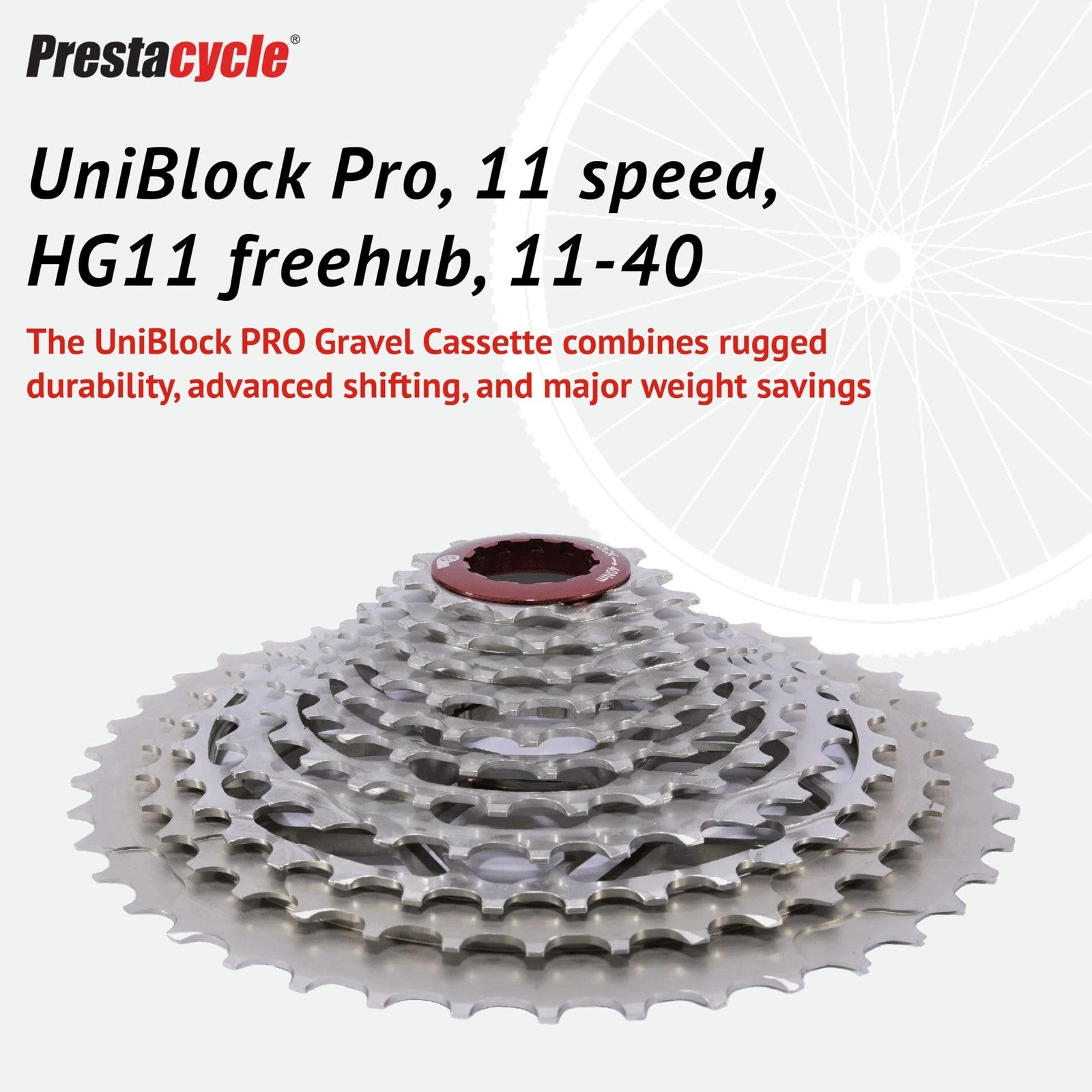 Prestacycle UniBlock PRO 11-Speed Cassette 11-42 – Shimano, SRAM & Campagnolo1