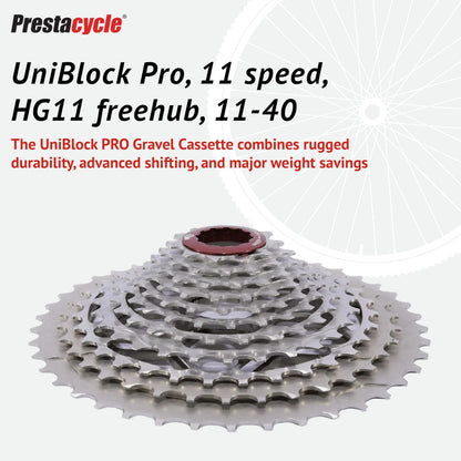 Prestacycle UniBlock PRO 11-Speed Cassette 11-42 – Shimano, SRAM & Campagnolo1